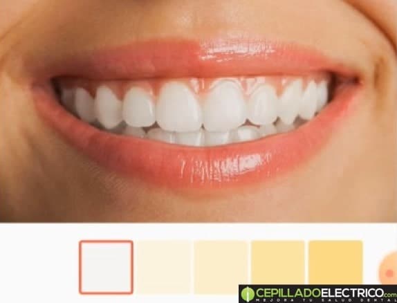 test de grado de color dental